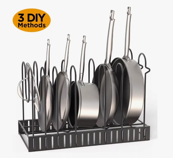 Estante organizador de ollas metálico wx